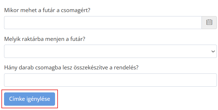 Cimke igenylese