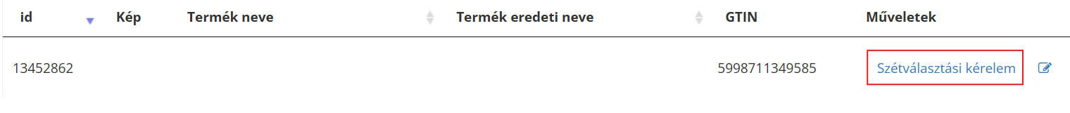 Szetvalasztasi kerelem